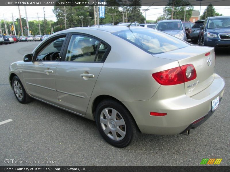 Sunlight Silver Metallic / Beige 2006 Mazda MAZDA3 i Sedan