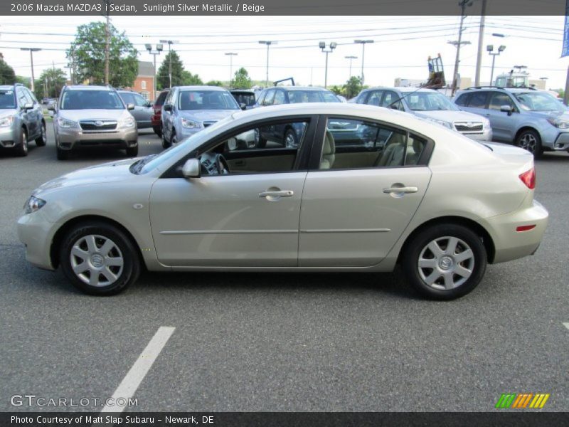 Sunlight Silver Metallic / Beige 2006 Mazda MAZDA3 i Sedan
