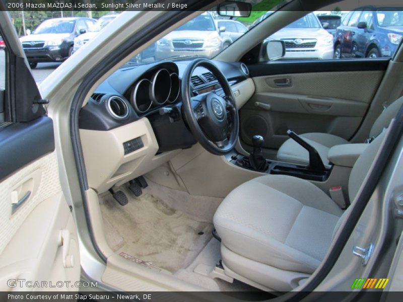  2006 MAZDA3 i Sedan Beige Interior