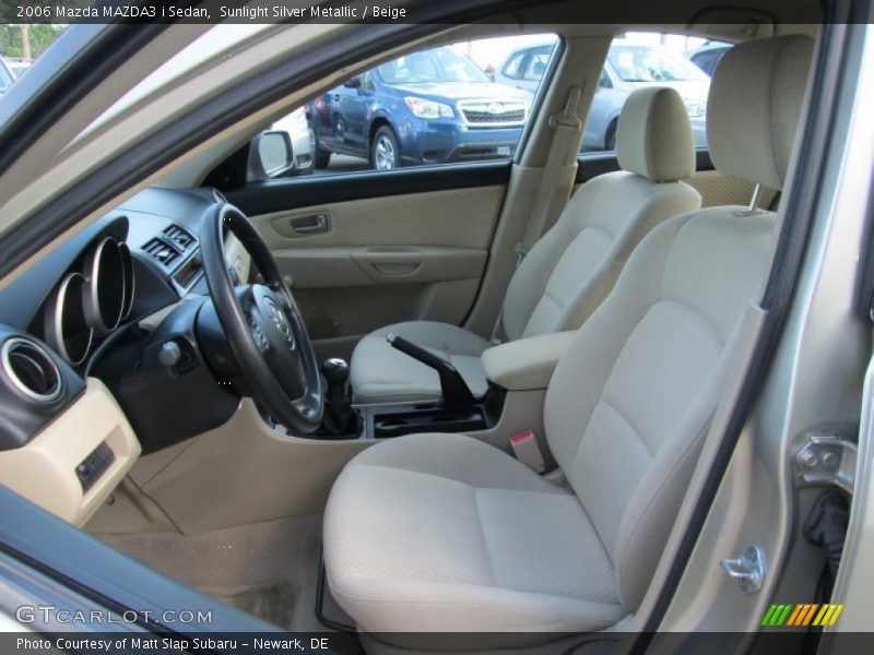 Front Seat of 2006 MAZDA3 i Sedan