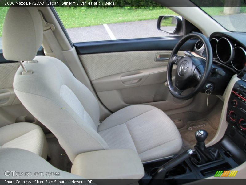 Sunlight Silver Metallic / Beige 2006 Mazda MAZDA3 i Sedan