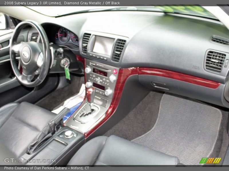 Diamond Gray Metallic / Off Black 2008 Subaru Legacy 3.0R Limited