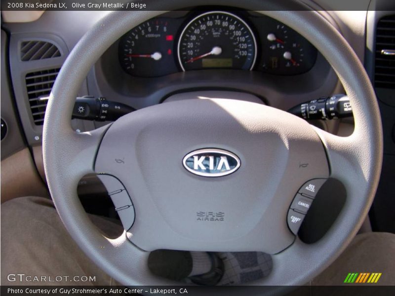 Olive Gray Metallic / Beige 2008 Kia Sedona LX