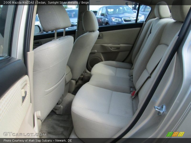 Rear Seat of 2006 MAZDA3 i Sedan