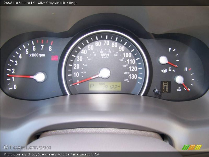 Olive Gray Metallic / Beige 2008 Kia Sedona LX