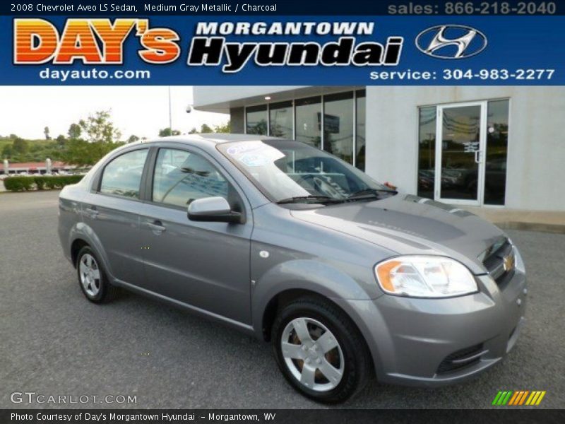 Medium Gray Metallic / Charcoal 2008 Chevrolet Aveo LS Sedan