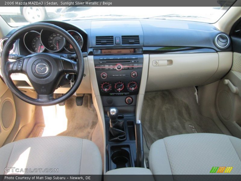 Dashboard of 2006 MAZDA3 i Sedan