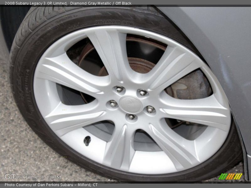 Diamond Gray Metallic / Off Black 2008 Subaru Legacy 3.0R Limited