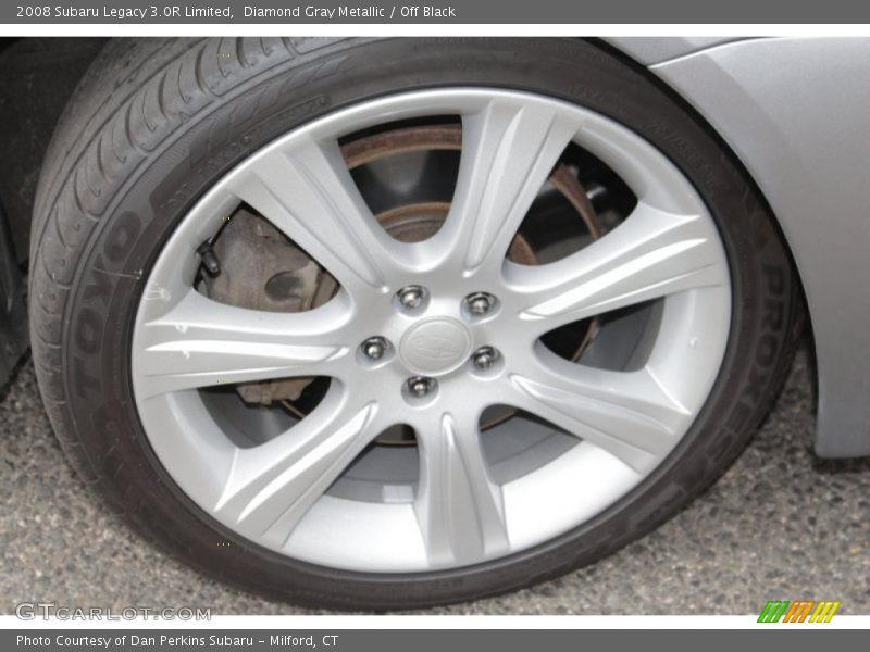 Diamond Gray Metallic / Off Black 2008 Subaru Legacy 3.0R Limited