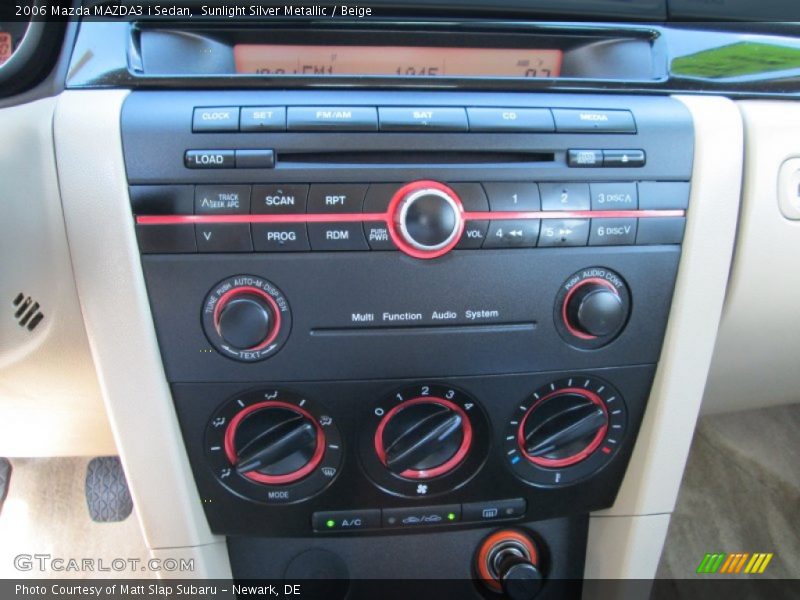 Controls of 2006 MAZDA3 i Sedan