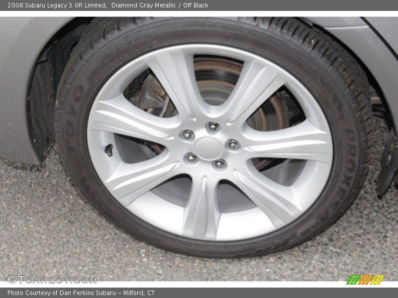 Diamond Gray Metallic / Off Black 2008 Subaru Legacy 3.0R Limited