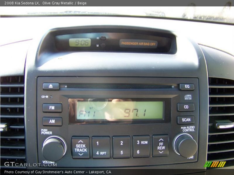 Olive Gray Metallic / Beige 2008 Kia Sedona LX