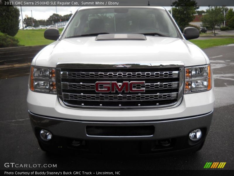 Summit White / Ebony 2013 GMC Sierra 2500HD SLE Regular Cab