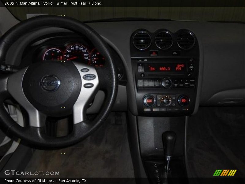 Winter Frost Pearl / Blond 2009 Nissan Altima Hybrid
