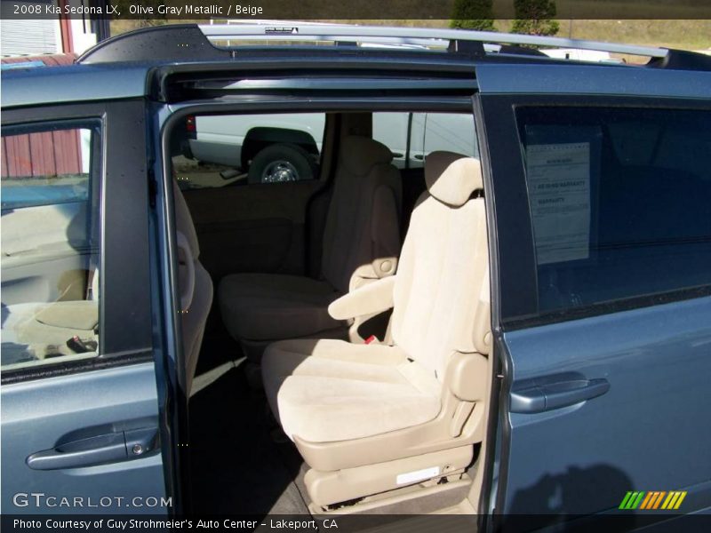 Olive Gray Metallic / Beige 2008 Kia Sedona LX