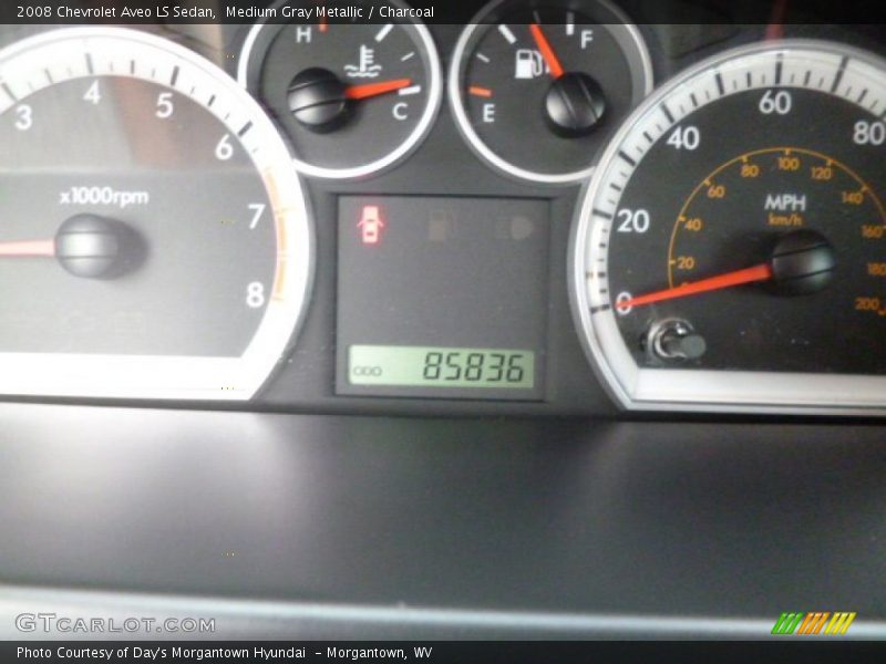 Medium Gray Metallic / Charcoal 2008 Chevrolet Aveo LS Sedan