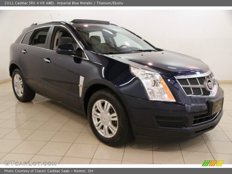 Imperial Blue Metallic / Titanium/Ebony 2011 Cadillac SRX 4 V6 AWD