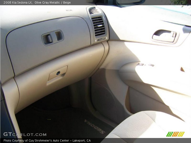 Olive Gray Metallic / Beige 2008 Kia Sedona LX