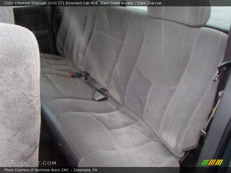 Dark Green Metallic / Dark Charcoal 2003 Chevrolet Silverado 1500 Z71 Extended Cab 4x4