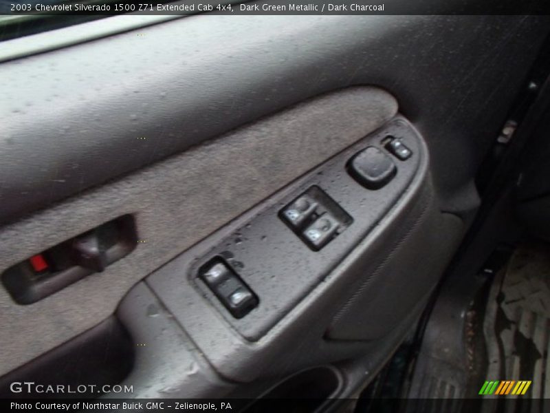 Dark Green Metallic / Dark Charcoal 2003 Chevrolet Silverado 1500 Z71 Extended Cab 4x4