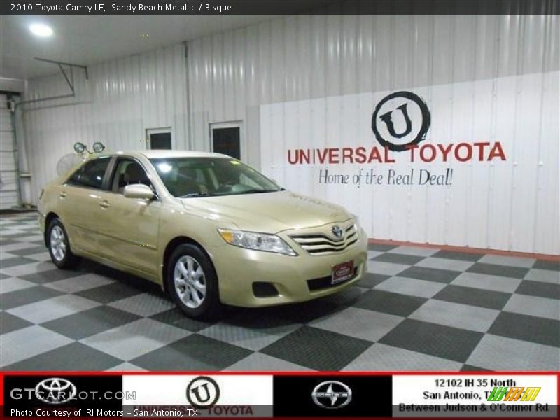 Sandy Beach Metallic / Bisque 2010 Toyota Camry LE