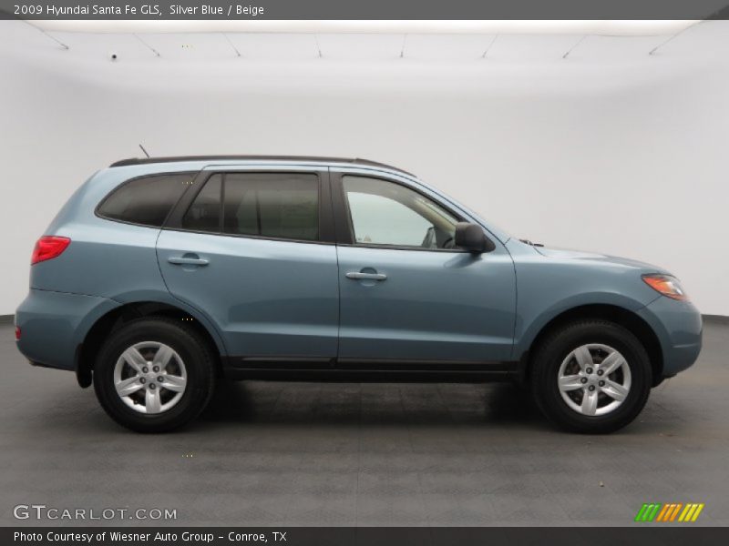 Silver Blue / Beige 2009 Hyundai Santa Fe GLS
