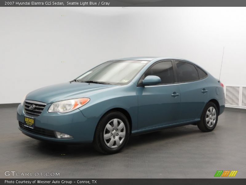 Seattle Light Blue / Gray 2007 Hyundai Elantra GLS Sedan