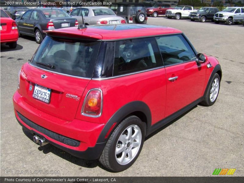 Chili Red / Grey/Carbon Black 2007 Mini Cooper S Hardtop