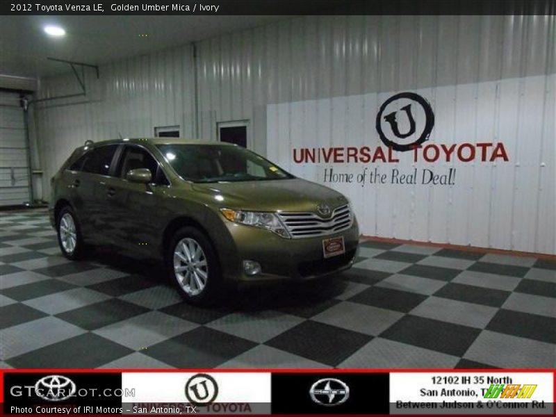 Golden Umber Mica / Ivory 2012 Toyota Venza LE