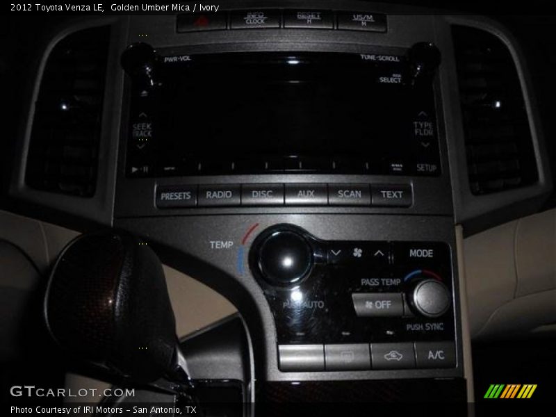 Golden Umber Mica / Ivory 2012 Toyota Venza LE