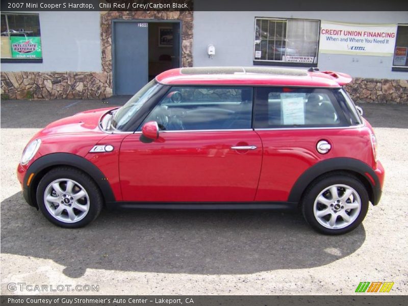Chili Red / Grey/Carbon Black 2007 Mini Cooper S Hardtop