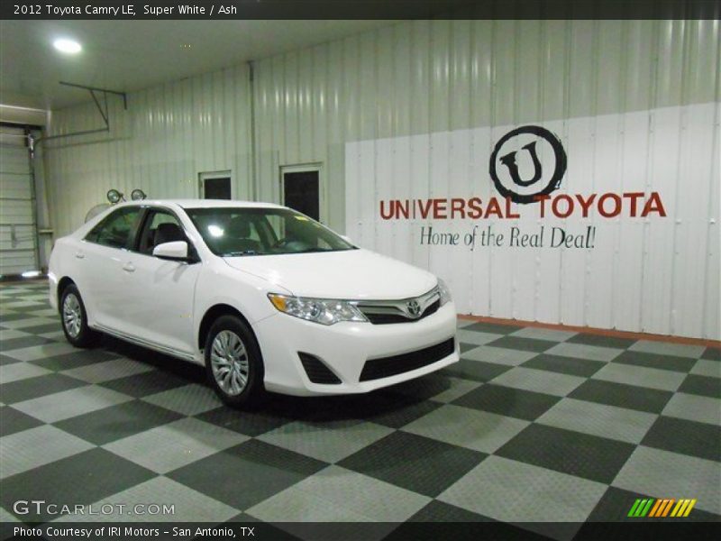 Super White / Ash 2012 Toyota Camry LE