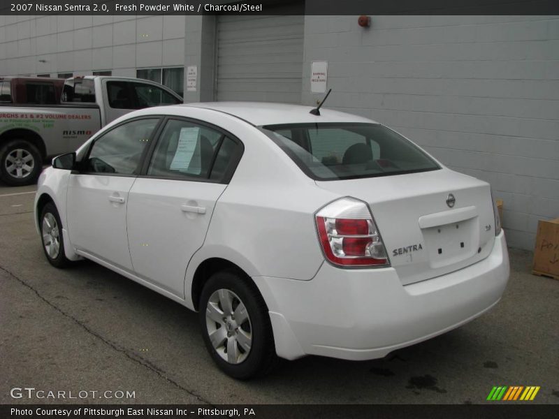 Fresh Powder White / Charcoal/Steel 2007 Nissan Sentra 2.0