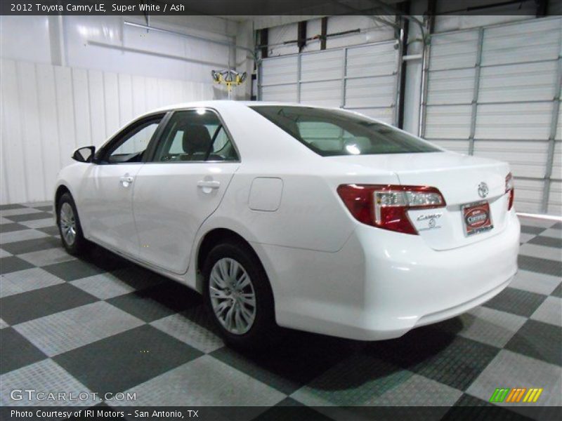 Super White / Ash 2012 Toyota Camry LE
