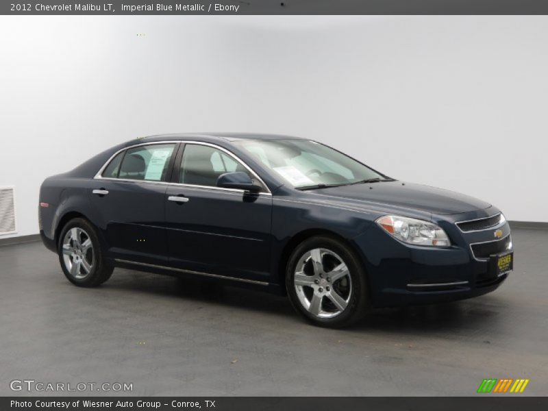 Imperial Blue Metallic / Ebony 2012 Chevrolet Malibu LT