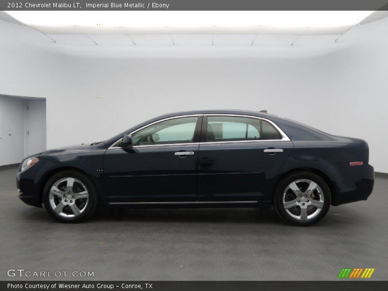 Imperial Blue Metallic / Ebony 2012 Chevrolet Malibu LT