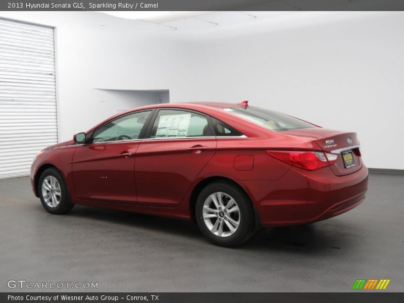 Sparkling Ruby / Camel 2013 Hyundai Sonata GLS