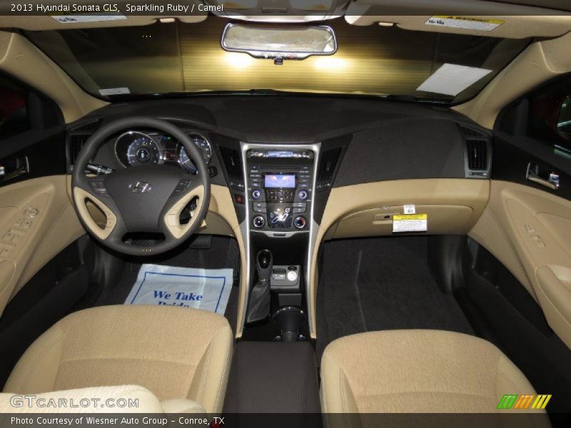 Sparkling Ruby / Camel 2013 Hyundai Sonata GLS