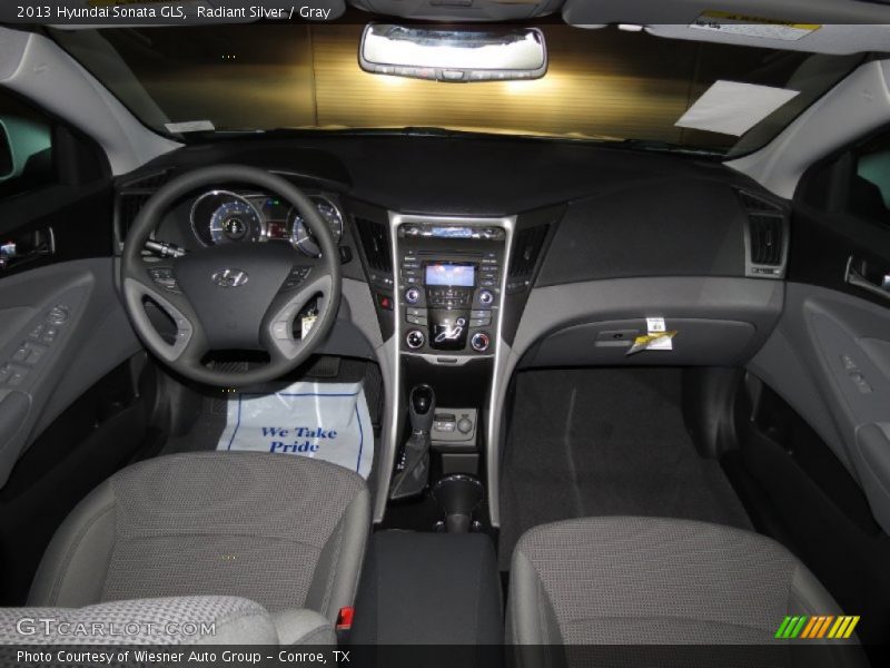 Radiant Silver / Gray 2013 Hyundai Sonata GLS