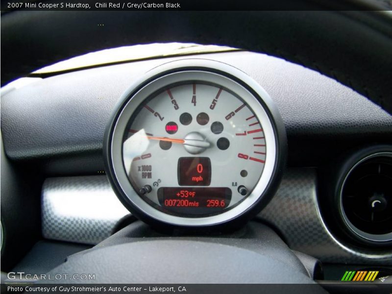 Chili Red / Grey/Carbon Black 2007 Mini Cooper S Hardtop