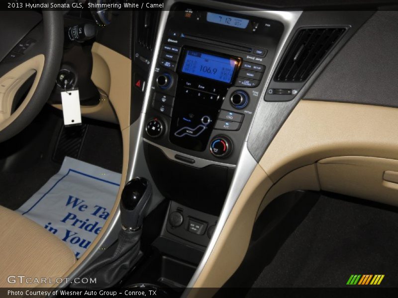 Shimmering White / Camel 2013 Hyundai Sonata GLS