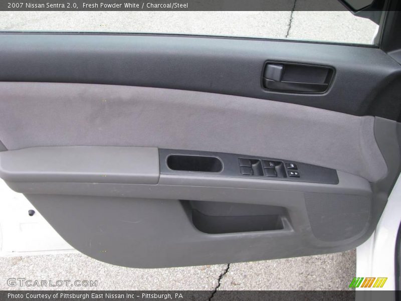 Fresh Powder White / Charcoal/Steel 2007 Nissan Sentra 2.0