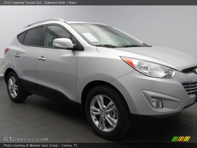 Diamond Silver / Black 2013 Hyundai Tucson GLS