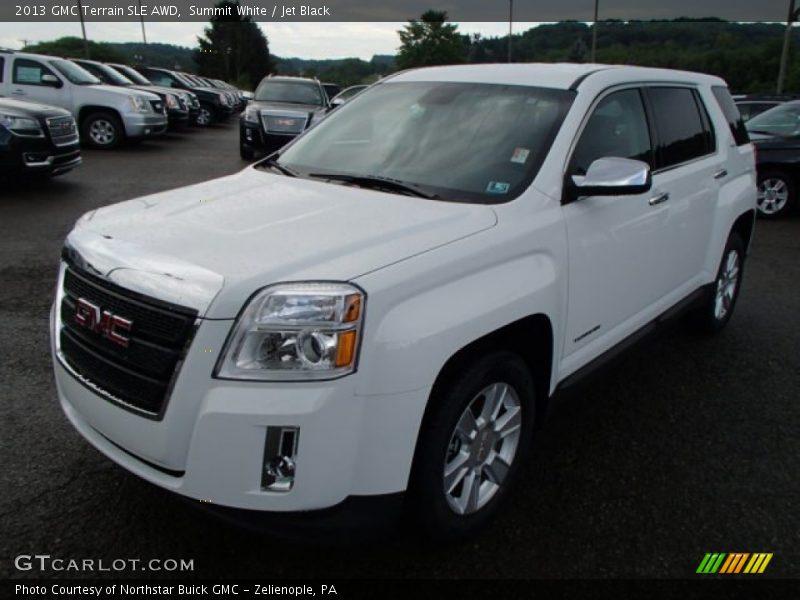 Summit White / Jet Black 2013 GMC Terrain SLE AWD