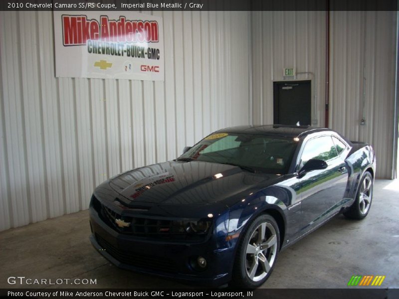 Imperial Blue Metallic / Gray 2010 Chevrolet Camaro SS/RS Coupe