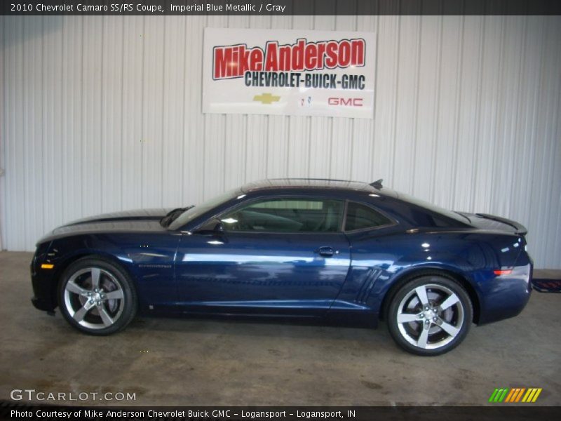 Imperial Blue Metallic / Gray 2010 Chevrolet Camaro SS/RS Coupe