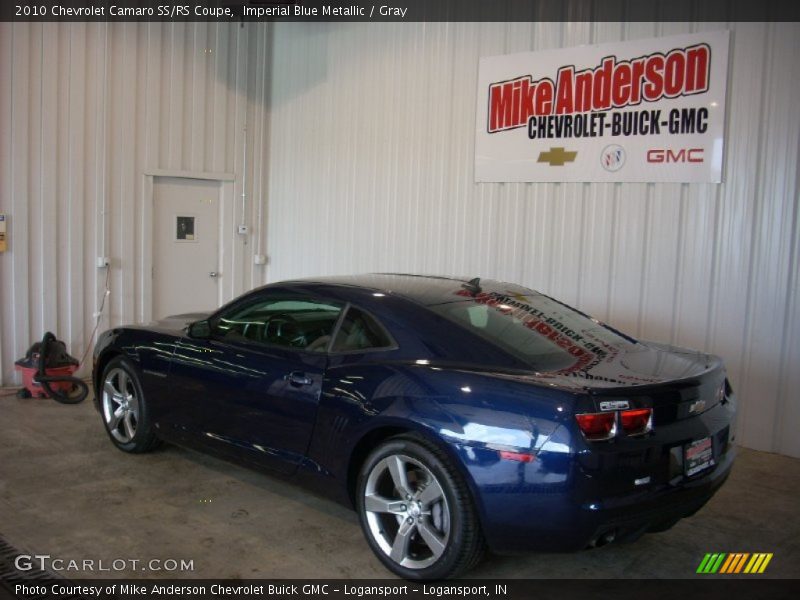 Imperial Blue Metallic / Gray 2010 Chevrolet Camaro SS/RS Coupe