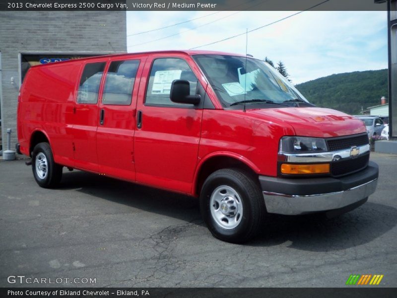 Victory Red / Medium Pewter 2013 Chevrolet Express 2500 Cargo Van