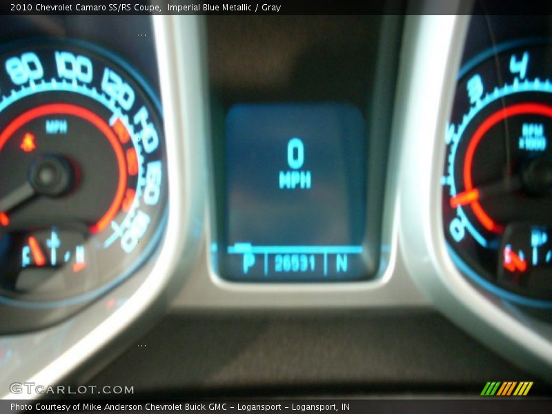 Imperial Blue Metallic / Gray 2010 Chevrolet Camaro SS/RS Coupe