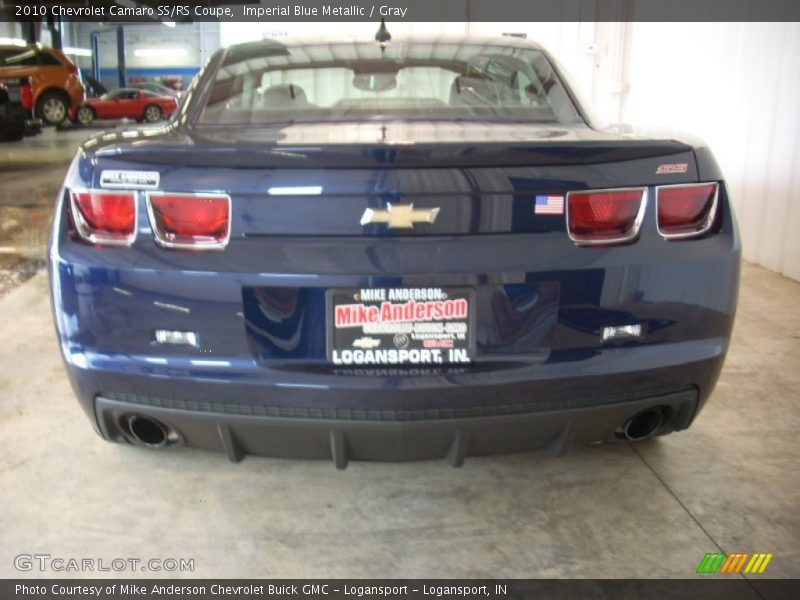 Imperial Blue Metallic / Gray 2010 Chevrolet Camaro SS/RS Coupe